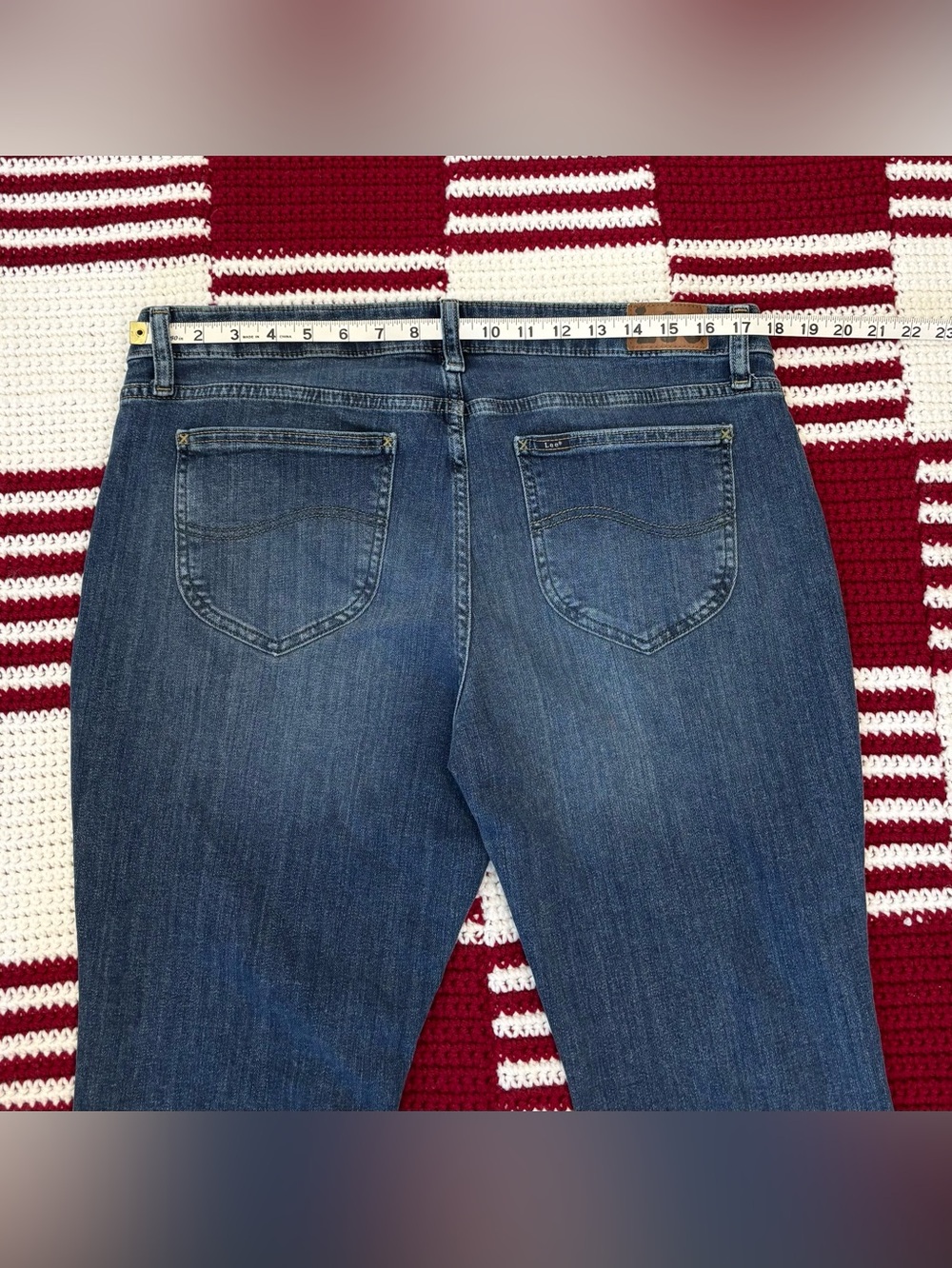 Lee Women's Mid-Rise Bootcut Jeans, Sz 14 Short, H.D. Lee Company 101CMVEW9 - Picture 4 of 16